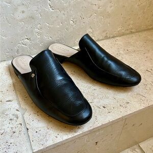 EUC Cole Haan Ryan Leather Slides/Mules, Black, 8